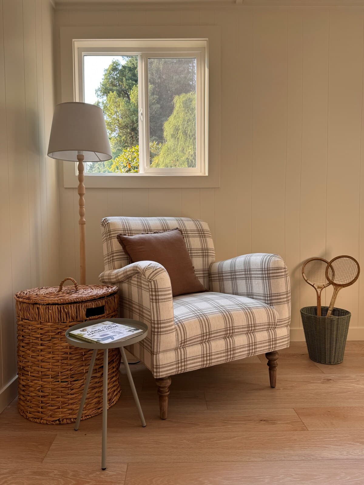 The armchair in the second bedroom.